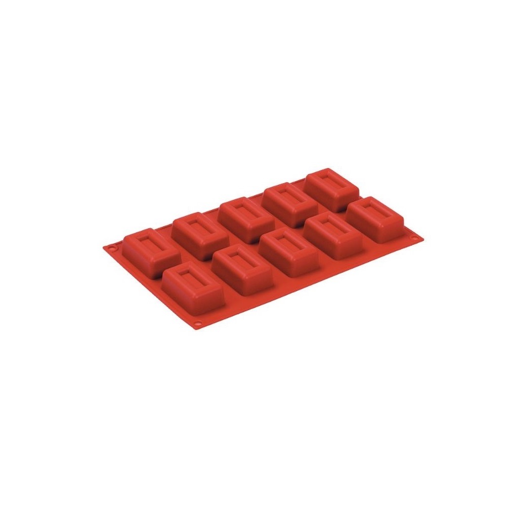 NOV – SILICONE BAKING MOLD RECTANGULAR 10 x 45 ML