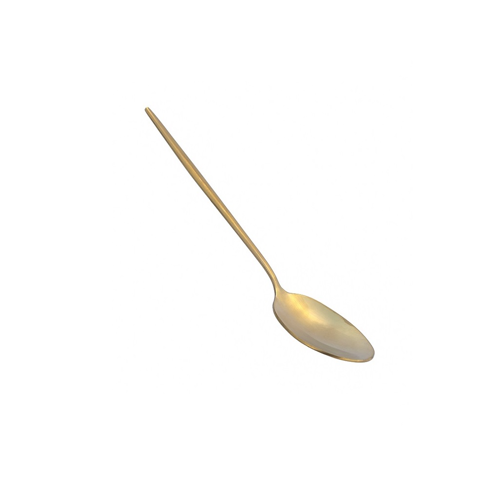 CNOV – RHODES 2 MM 18/0 PVD GOLD MATTE TEA SPOON