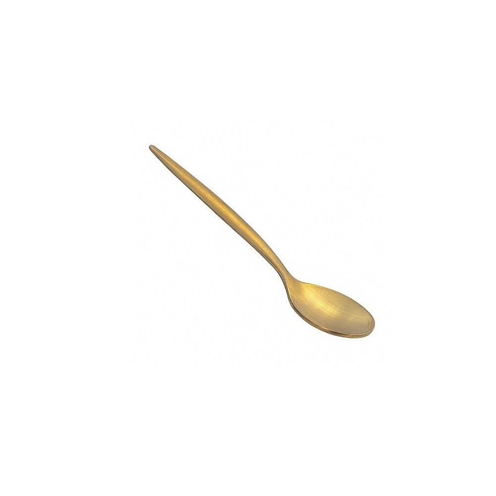 CNOV – RHODES 2 MM 18/0 PVD GOLD MATTE ESPRESSO SPOON