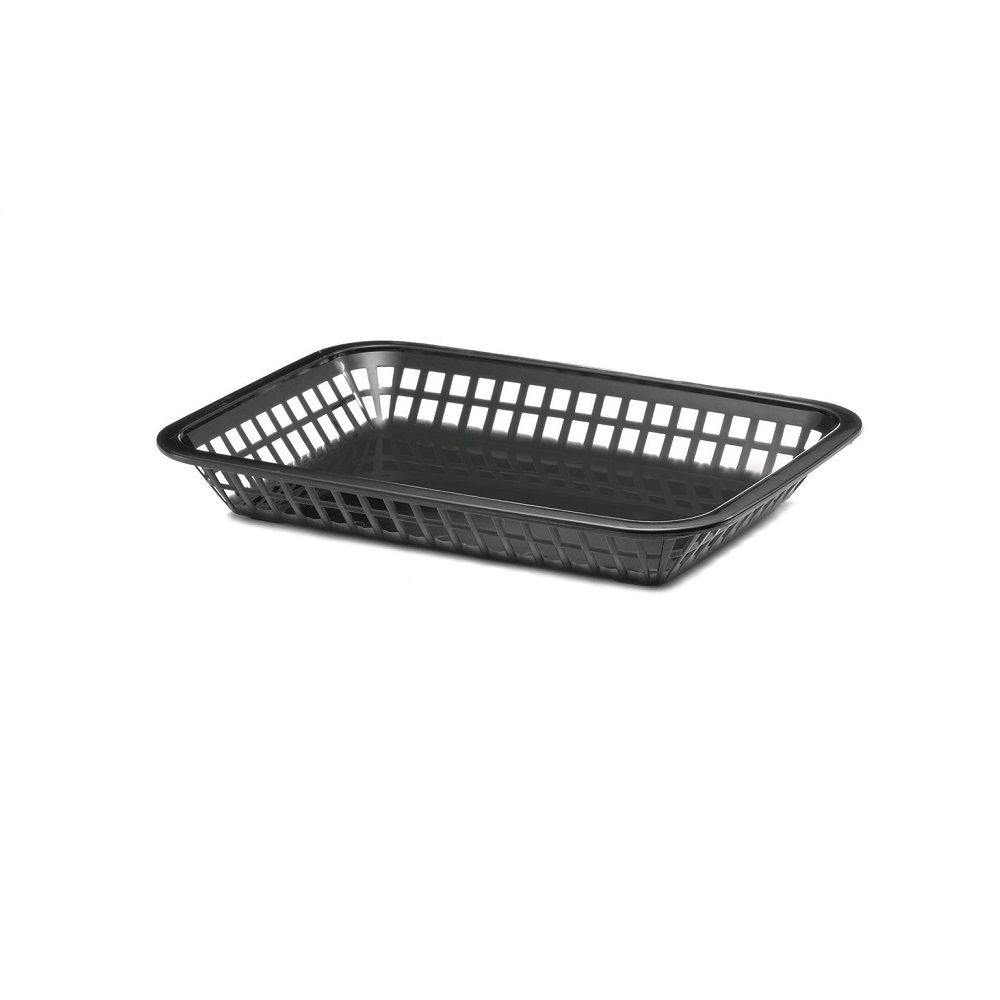 TC – GRANDE PLATTER BASKET PP 27 x 18.5 x 3.5 CM BLACK