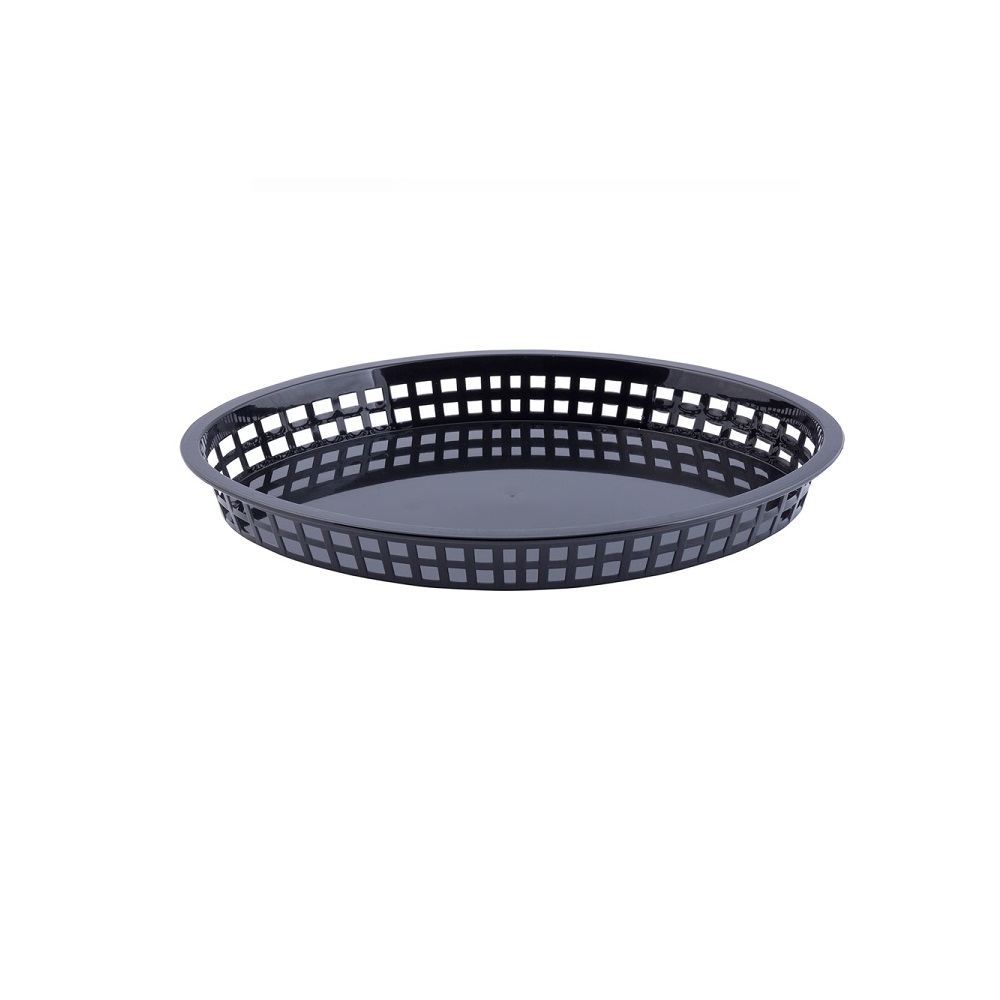 TC – TEXAS OVAL BASKET PP 32.5 x 24 x 4 CM BLACK