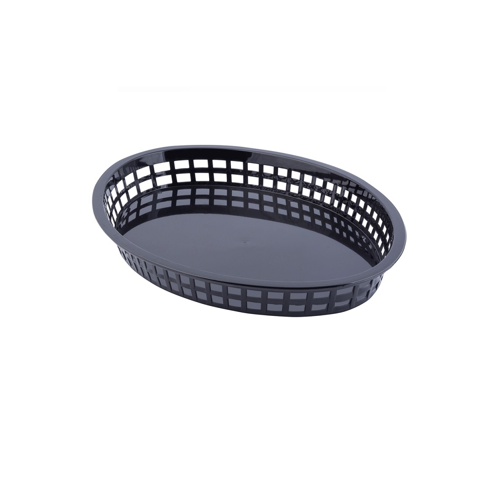 TC – TEXAS OVAL BASKET PP 32.5 x 24 x 4 CM BLACK