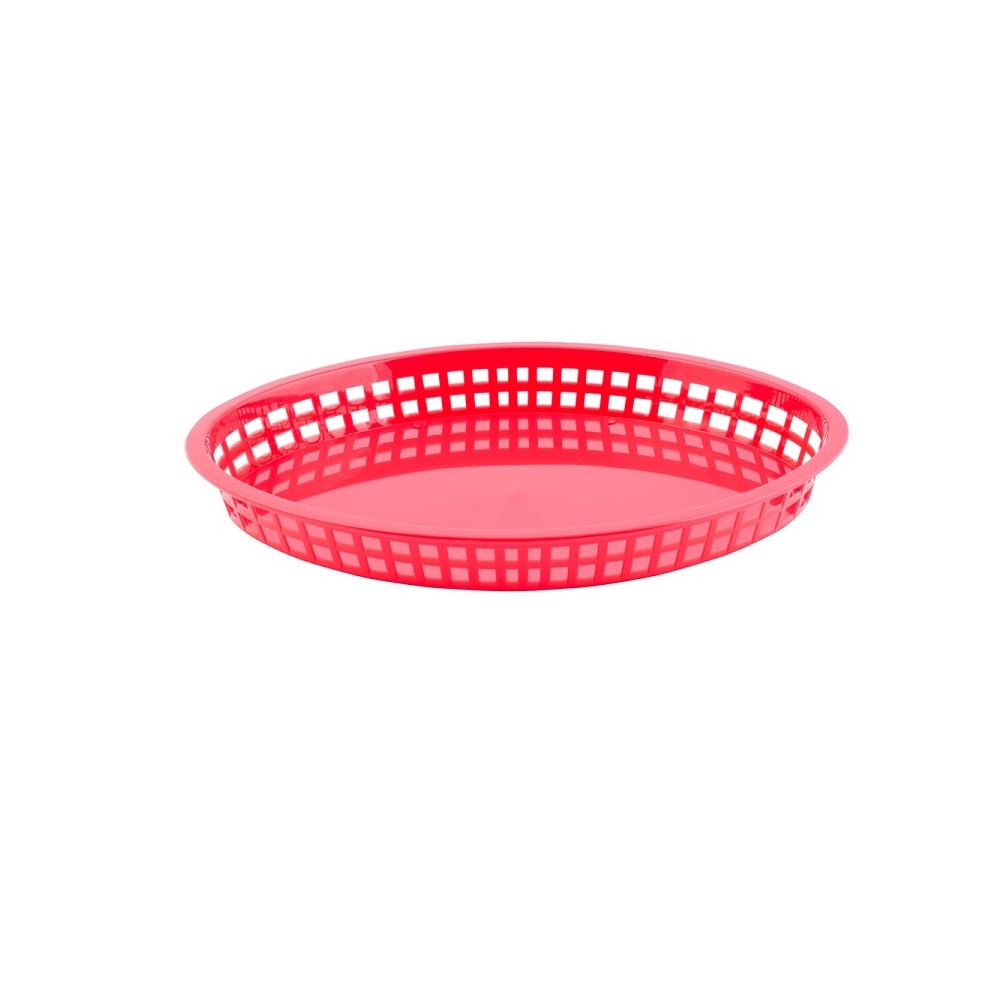 TC – TEXAS OVAL BASKET PP 32.5 x 24 x 4 CM RED