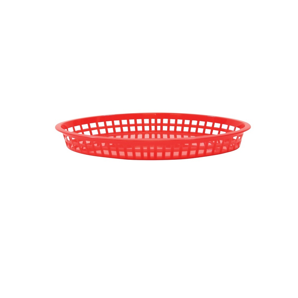 TC – TEXAS OVAL BASKET PP 32.5 x 24 x 4 CM RED