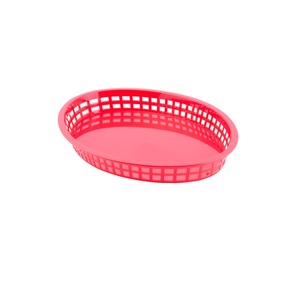 TC – TEXAS OVAL BASKET PP 32.5 x 24 x 4 CM RED