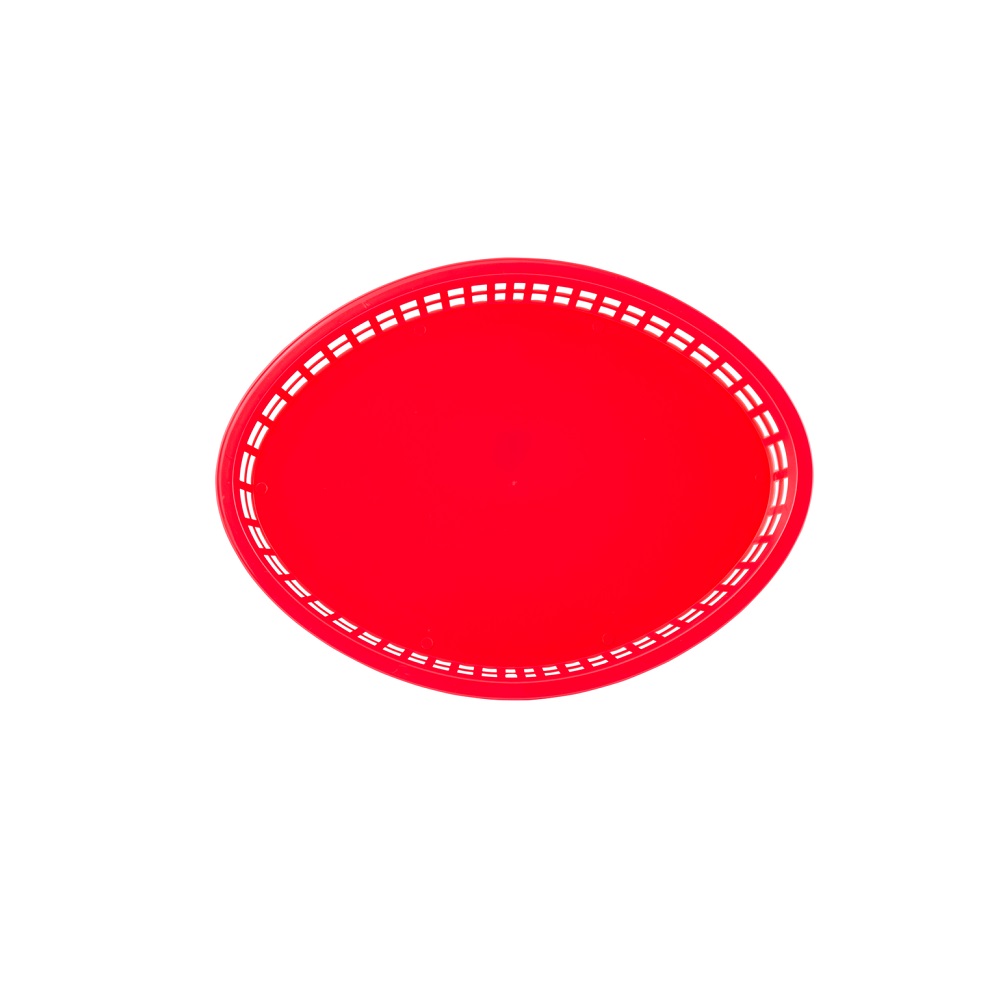 TC – TEXAS OVAL BASKET PP 32.5 x 24 x 4 CM RED