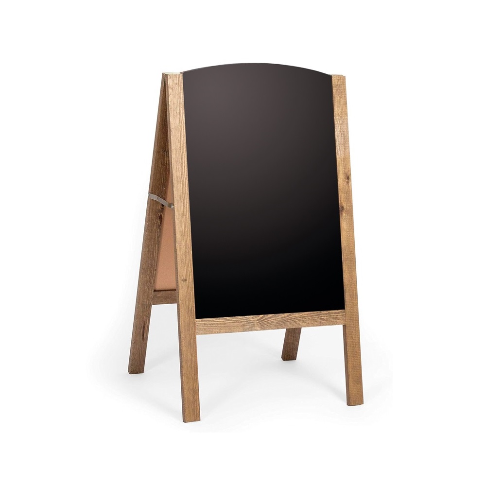 NOV – CHALK BOARD DOUBLE-SIDED CURVED BROWN 47.4 x 81.3 CM