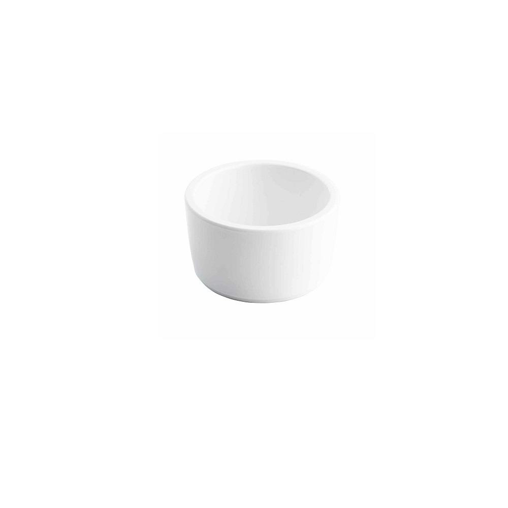 TC – STRAIGHT SIDED WHITE MELAMINE RAMEKIN 120 ML