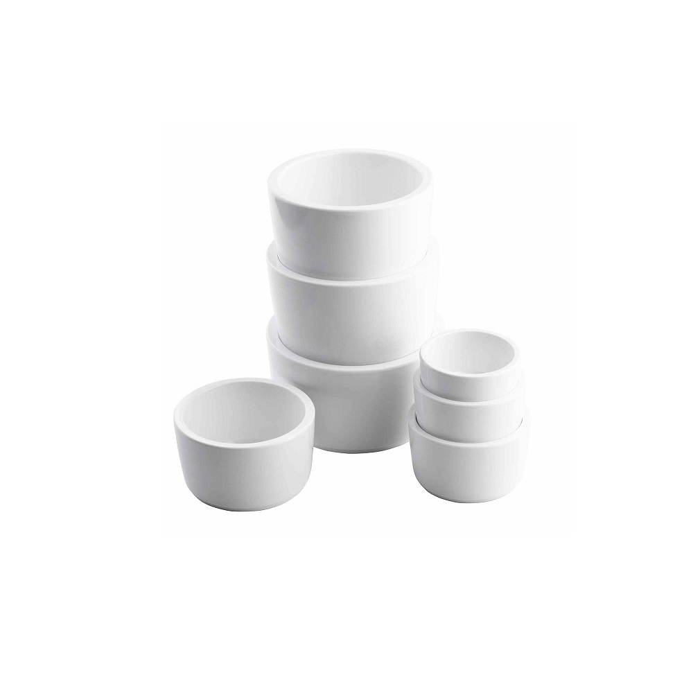 TC – STRAIGHT SIDED WHITE MELAMINE RAMEKIN 120 ML