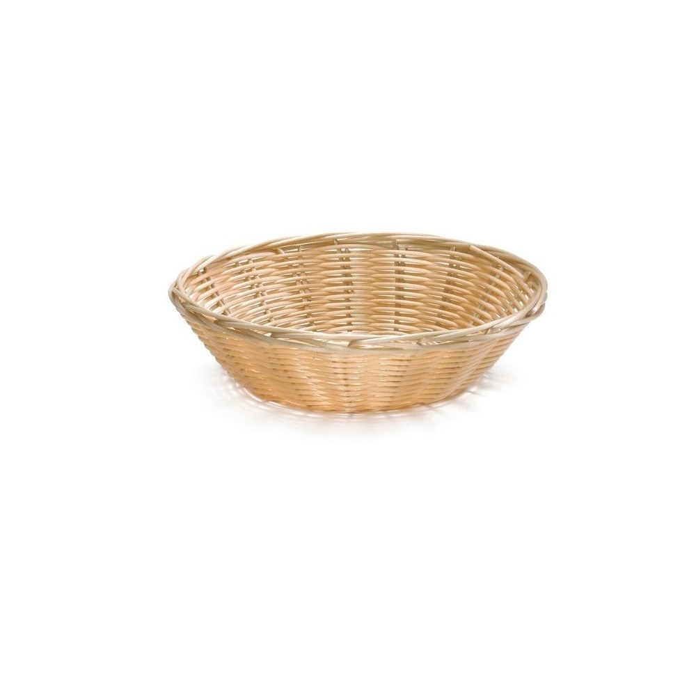 TC – NATURAL SERVING BASKET ROUND 21.5 x 5 CM