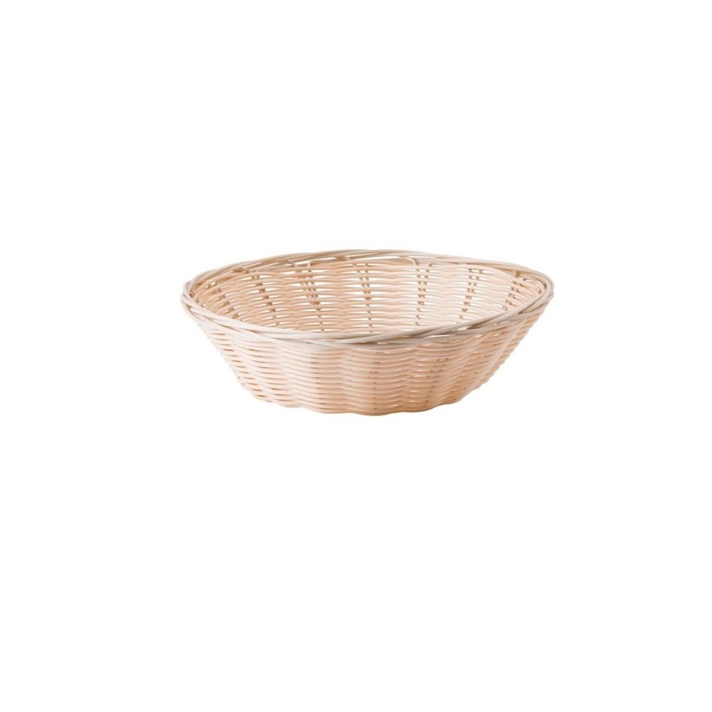 TC – NATURAL SERVING BASKET ROUND 21.5 x 5 CM