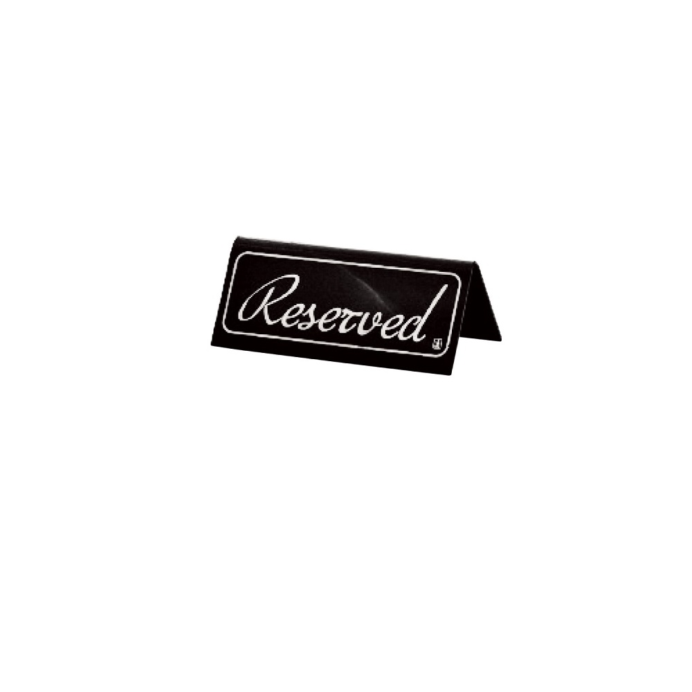 NOV – RESERVED SIGN BLACK