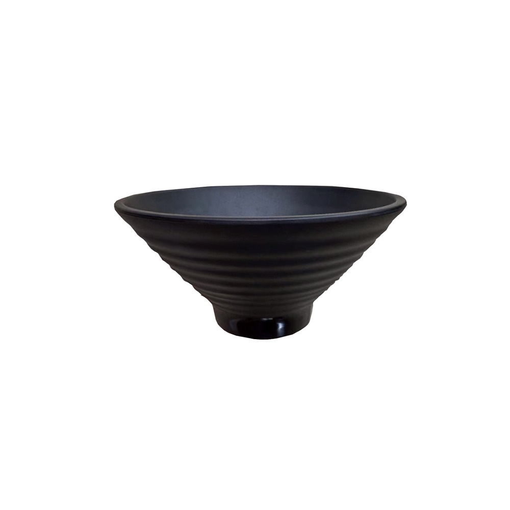 BNOV – CONICAL MELAMAMINE BOWL BLACK 21.5 x 11 CM