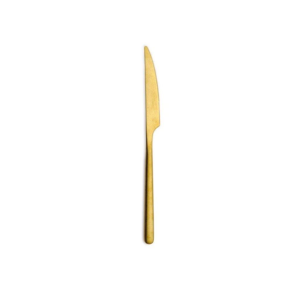 COMAS – 18/0 CANADA PVD VINTAGE GOLD 4MM TABLE KNIFE SET OF 12