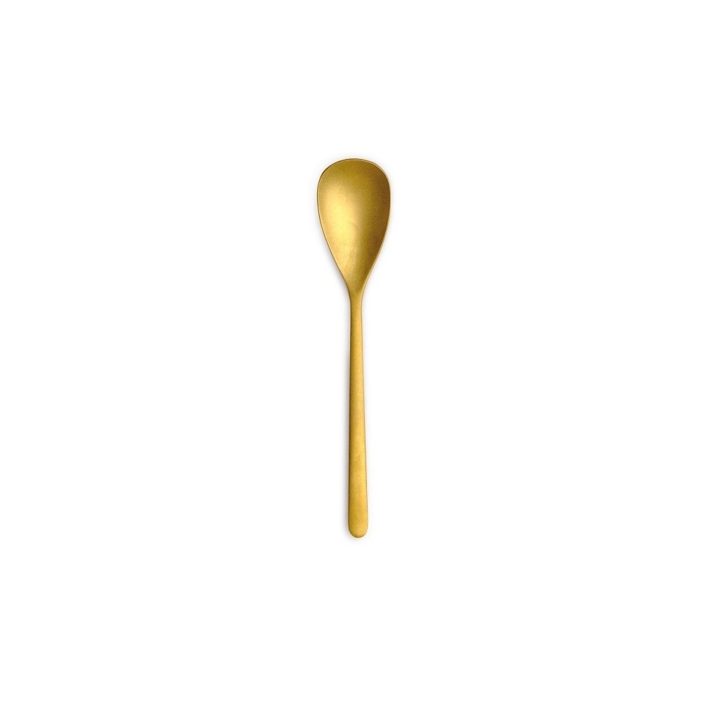 COMAS – 18/0 CANADA PVD VINTAGE GOLD 4MM DESSERT SPOON SET OF 12