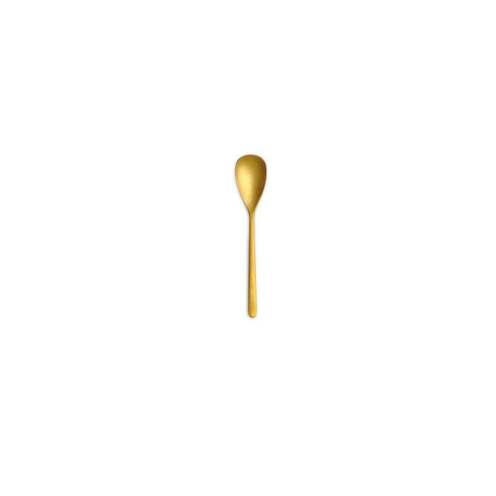 COMAS – 18/0 CANADA PVD VINTAGE GOLD 4MM ESPRESSO SPOON SET OF 12