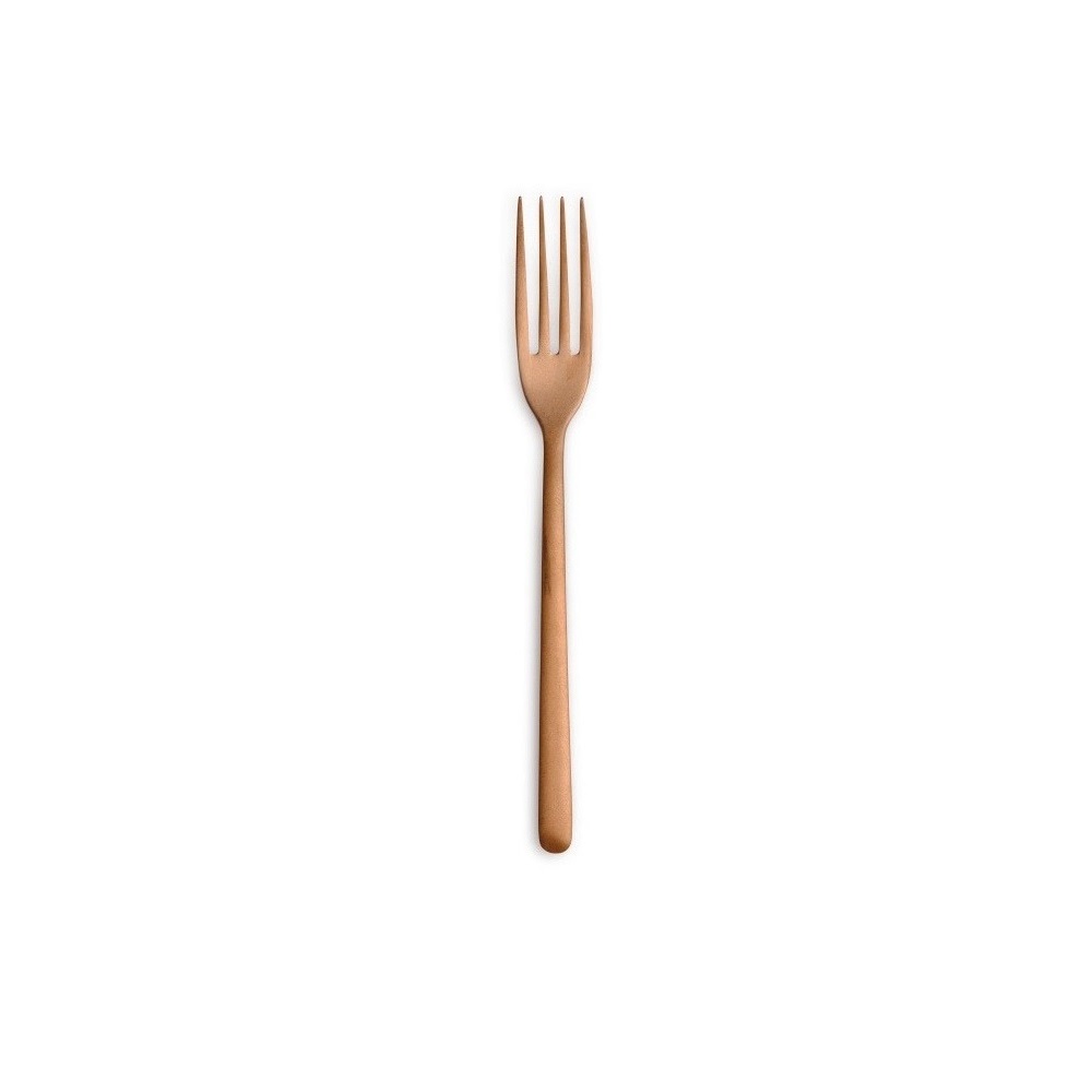 COMAS – 18/0 CANADA PVD VINTAGE COPPER 4MM TABLE FORK SET OF 12