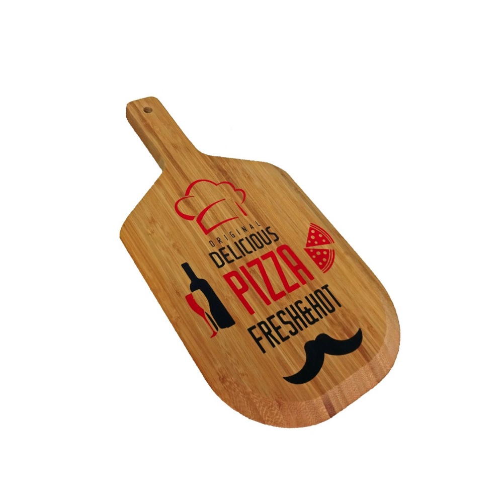 XM – BAMBOO WOODEN PIZZA PADDLE 38 x 20 CM