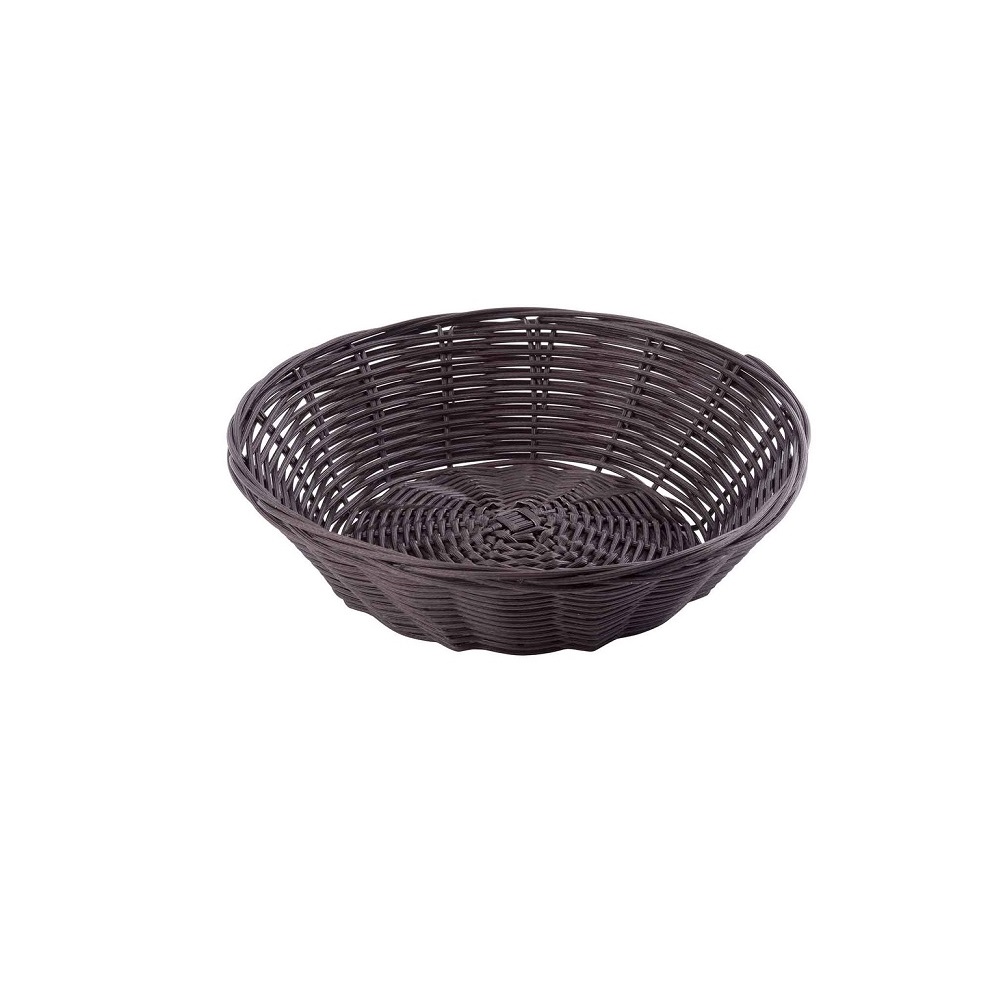 TC – ROUND HANDWOVEN BASKET 21 x 21 x 5 CM BROWN