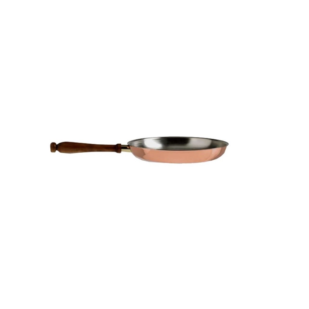 BALLARINI – COPPER FRYING PAN FOR FLAMBEAU WITH WOODEN HANDLE 28 CM