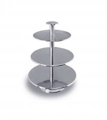 ARTAME – CAKE STAND 3 STEPS ST/ST 18/10