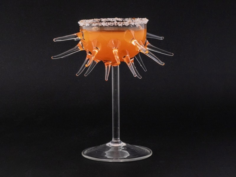 100 CHEF – FOOTED SEA URCHIN COCKTAIL GLASS Ø16×16 CM 150 ML