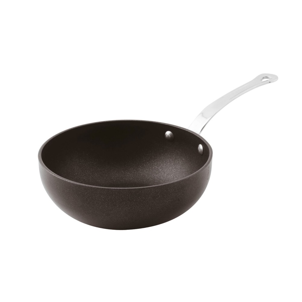 PADERNO – ALUMINIUM BLACK SERVING WOK Ø16×6 CM