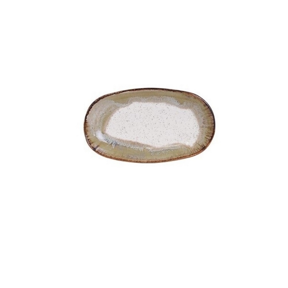 COK – CANDEM ORGANIC BEIGE OVAL PLATE 12 x 7 CM