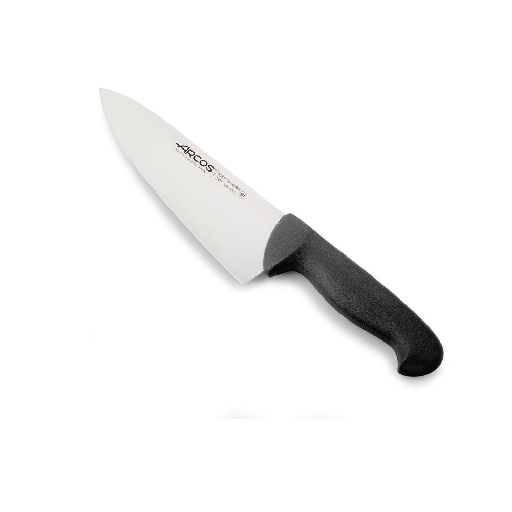 ARCOS – CHEFS KNIFE 20 CM WIDE BLADE BLACK