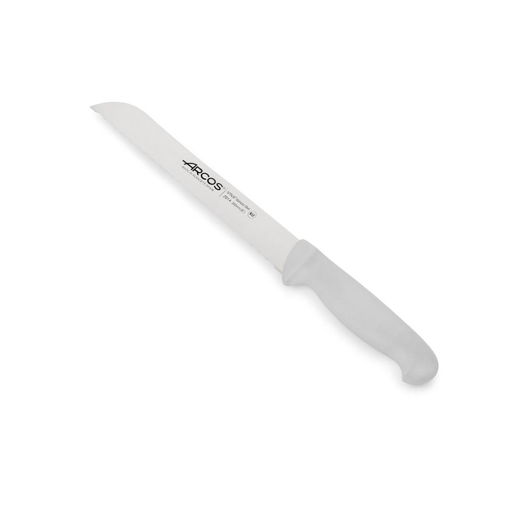 ARCOS – BREAD KNIFE 20 CM WHITE