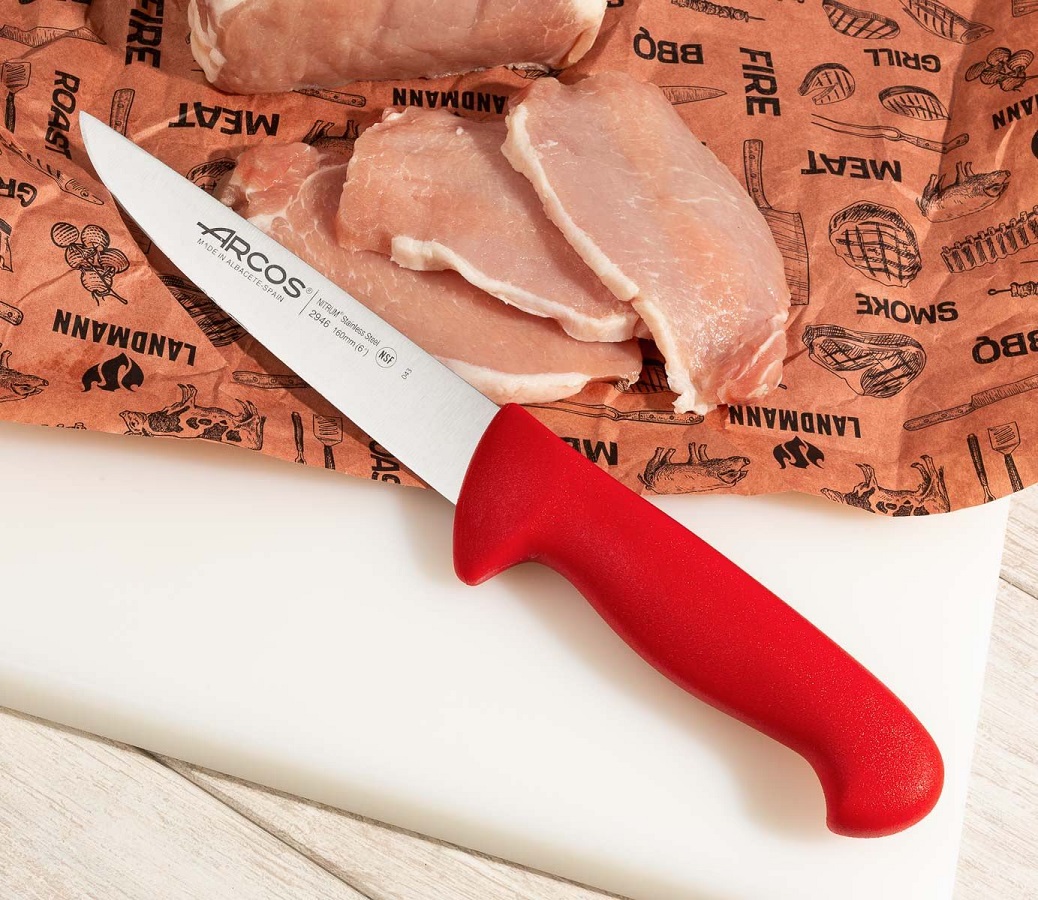 ARCOS – BUTCHER KNIFE RED 16 CM