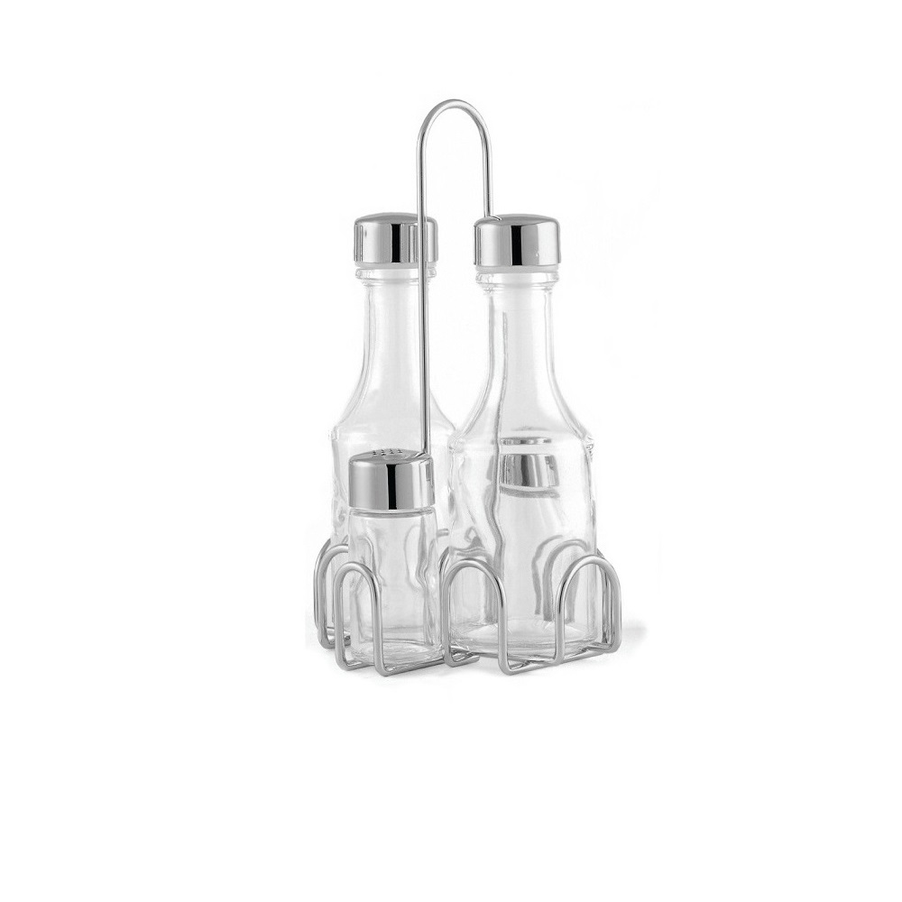 COMAS – OIL + VINEGAR / SALT + PEPPER SET INOX