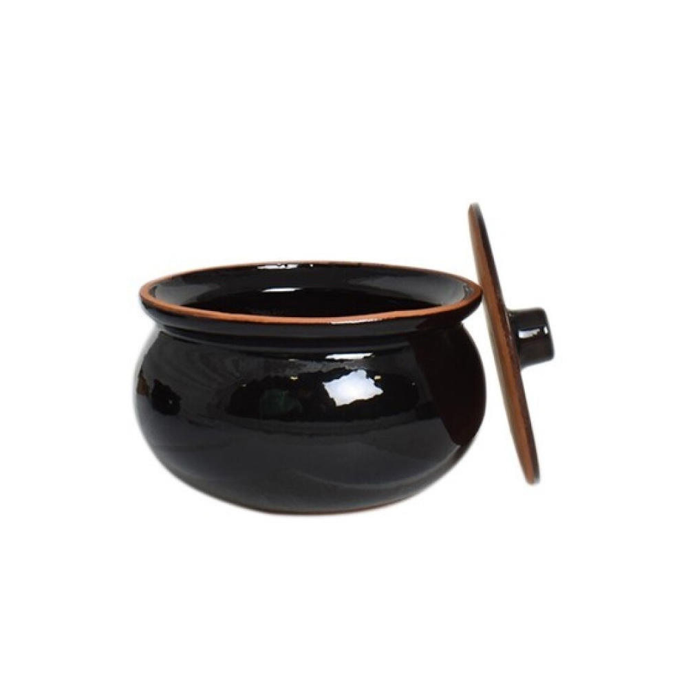 COK – CERAMICA BLACK CASSEROLE WITH LID 16 CM