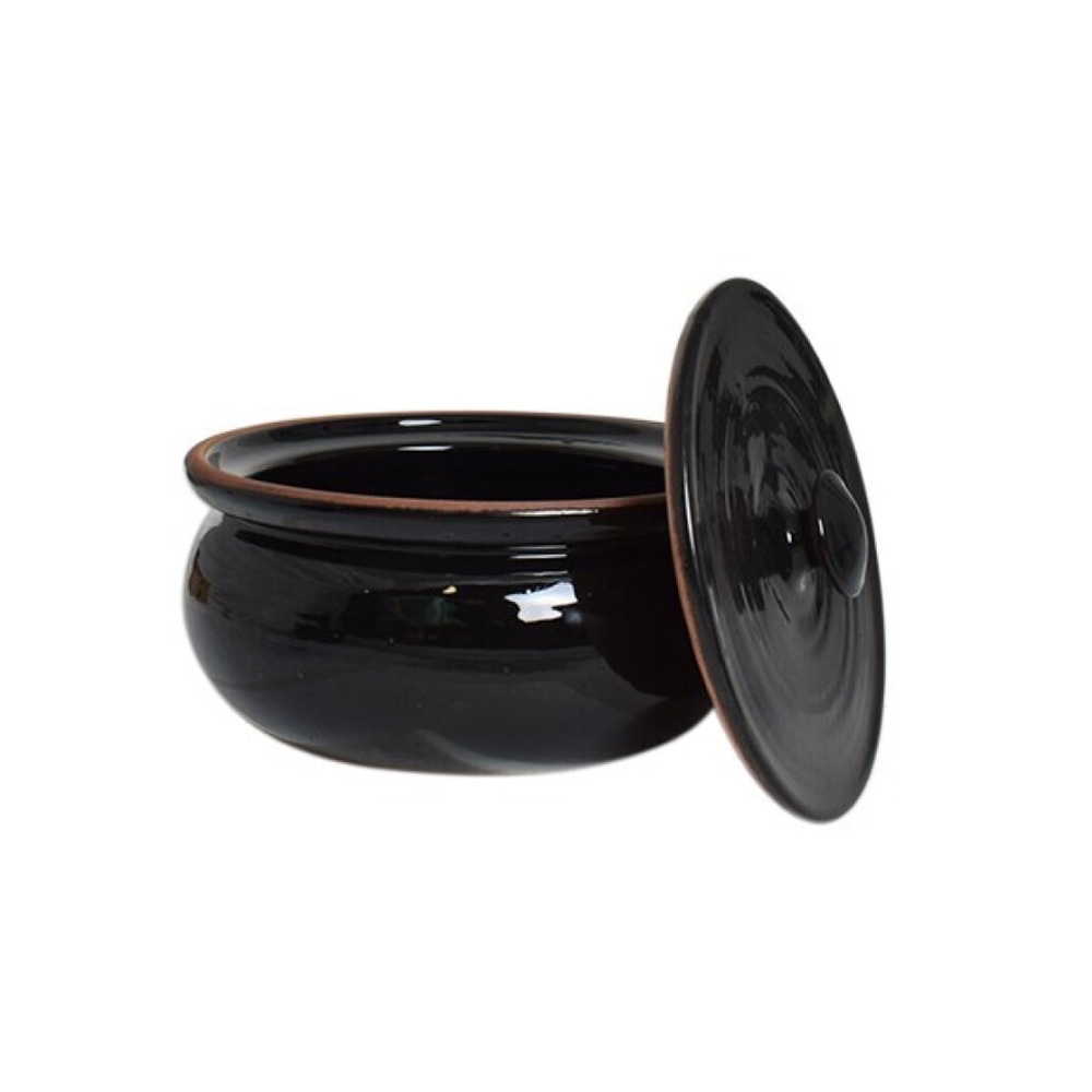 COK – CERAMICA BLACK CASSEROLE WITH LID 22 CM