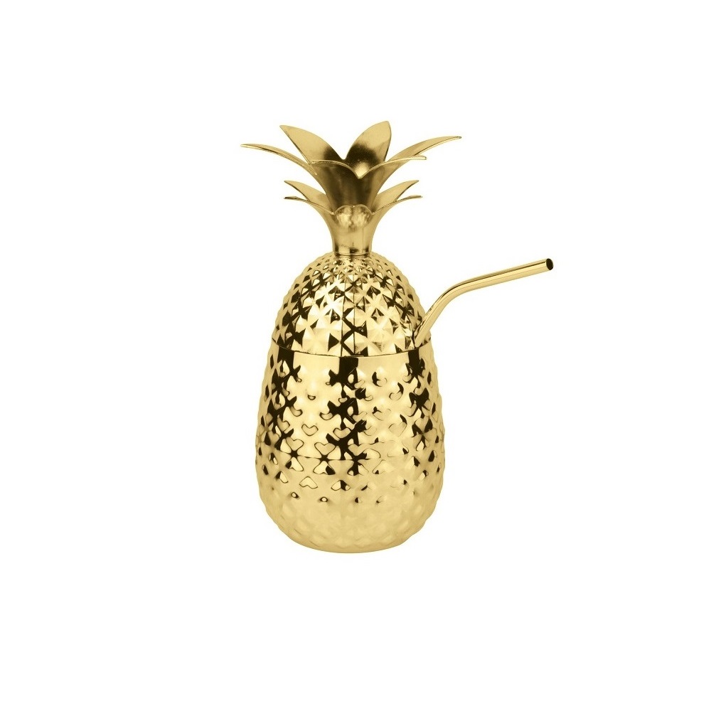 PADERNO – PINEAPPLE MUG 500 ML GOLD PLATED