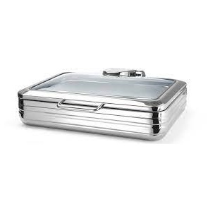 FINE DINE – DE LUXE ECO CHAFING DISH WITH GLASS COVER GN 1/1