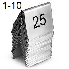 KRAFT – ST/ST TABLE NUMBERS 1-10