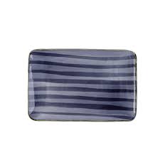 PORLINE BLUE RECTANGULAR PLATTER 30×20 CM