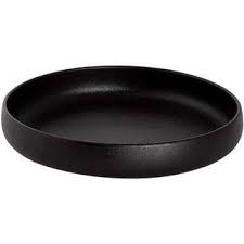 MAASTRICHT – PORCELAIN UNIVERSE BLACK MAT DESSERT PLATE 19 CM