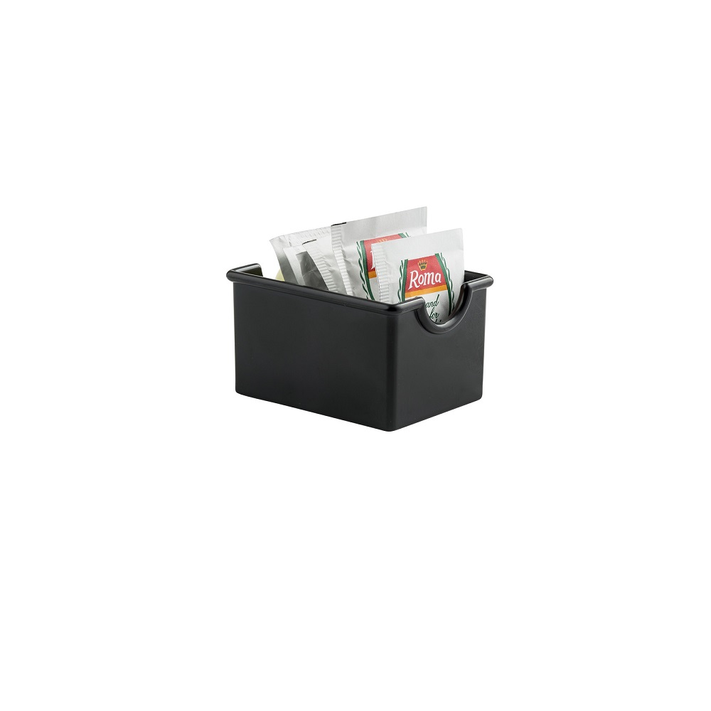 TC – SUGAR PACKED HOLDER BLACK 8.5 x 6.5 x 5 CM