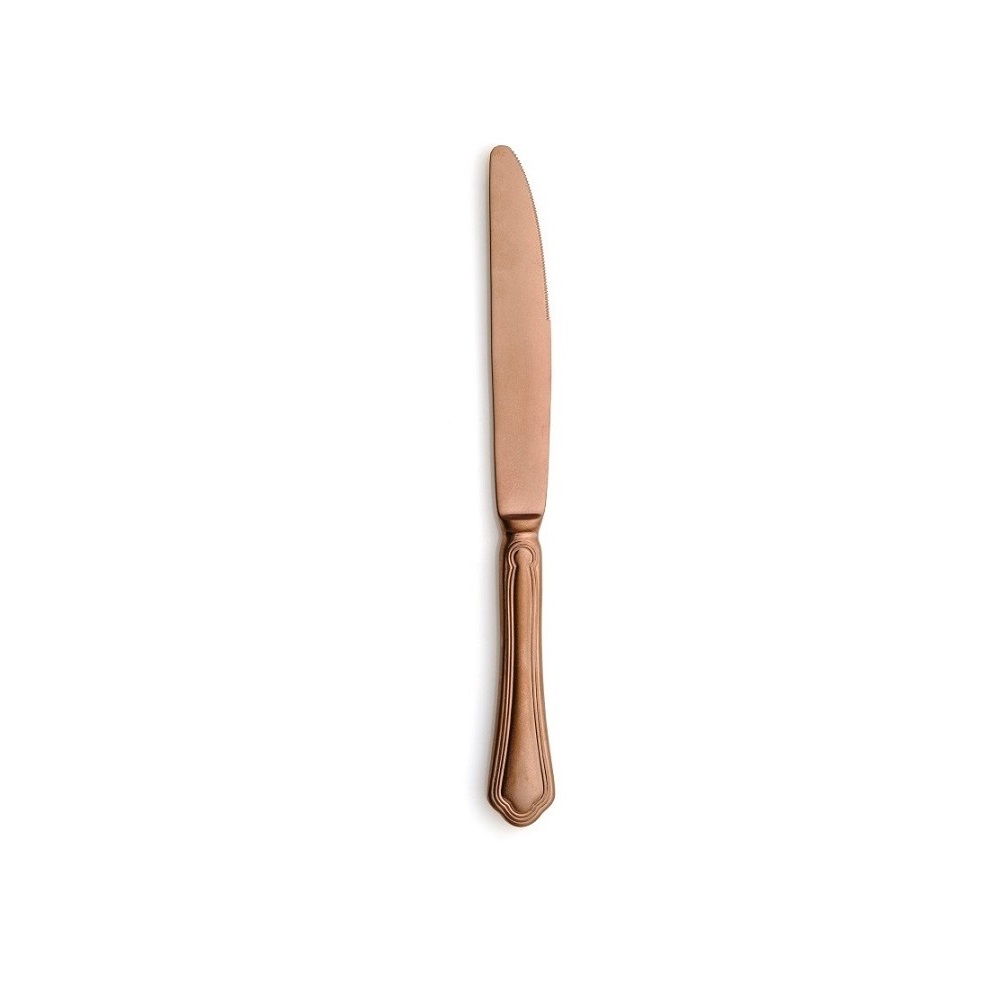 COMAS – SANGIOVESE VINTAGE COPPER 18/10 3.5 MM TABLE KNIFE SET OF 12