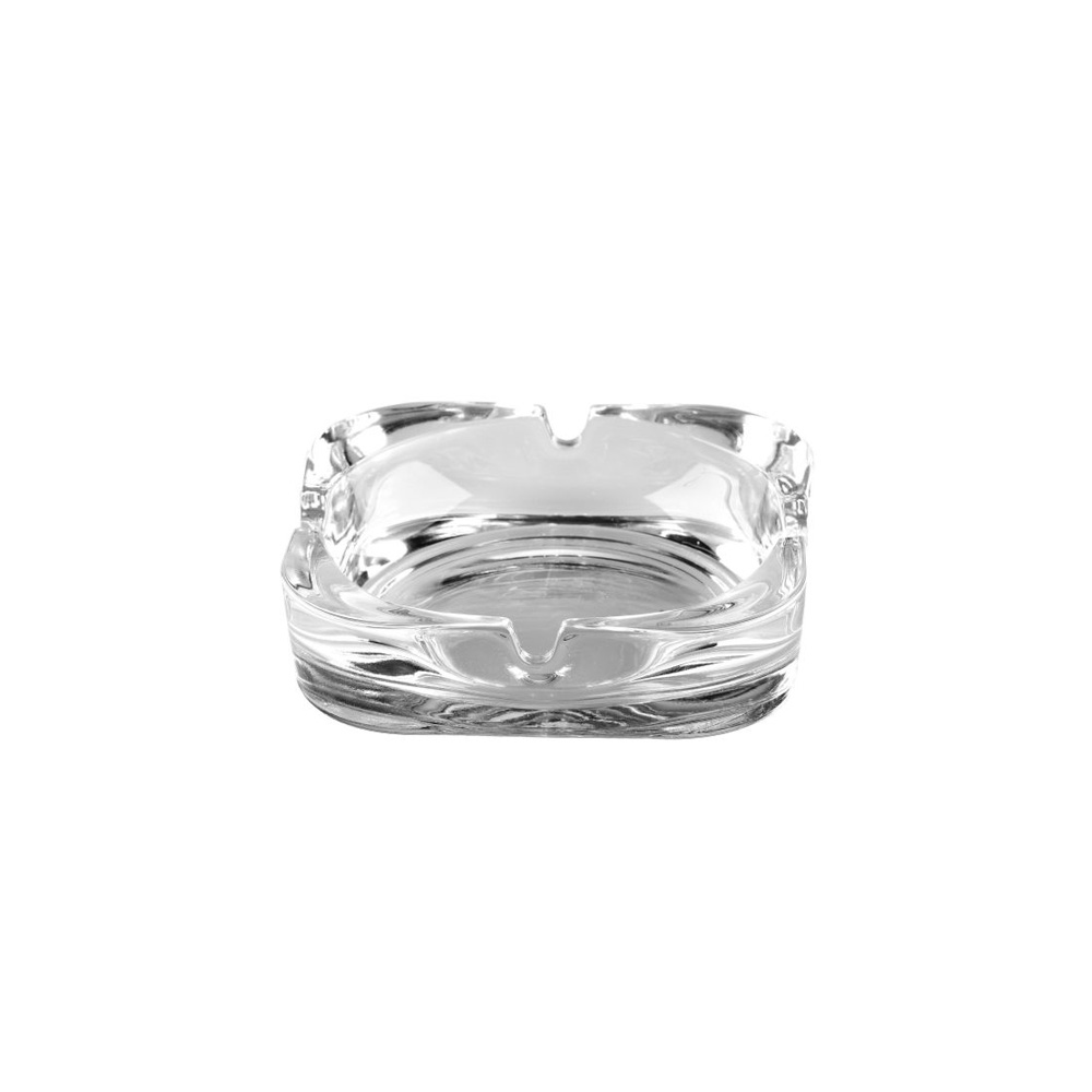 UNIGLASS – SQUARE CLEAR ASHTRAY 10 x 10 CM