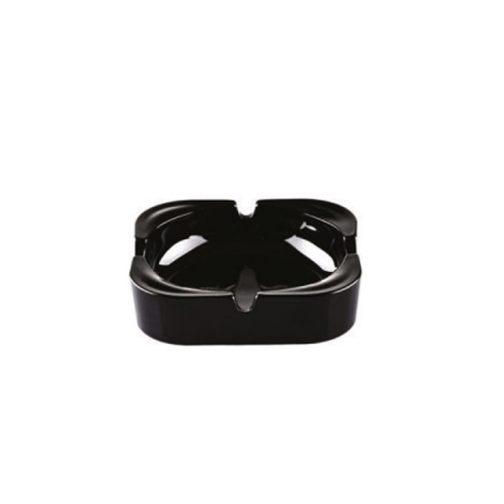 UNIGLASS – SQUARE ASHTRAY BLACK 10 x 10 CM SCF08