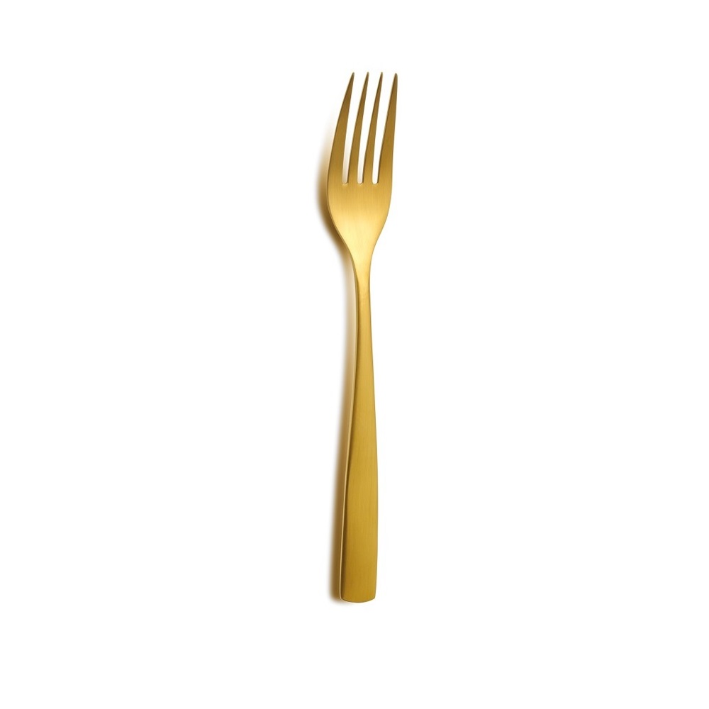 COMAS – BARCELONA COLORS GOLD TABLE FORK 18/0 SET OF 12