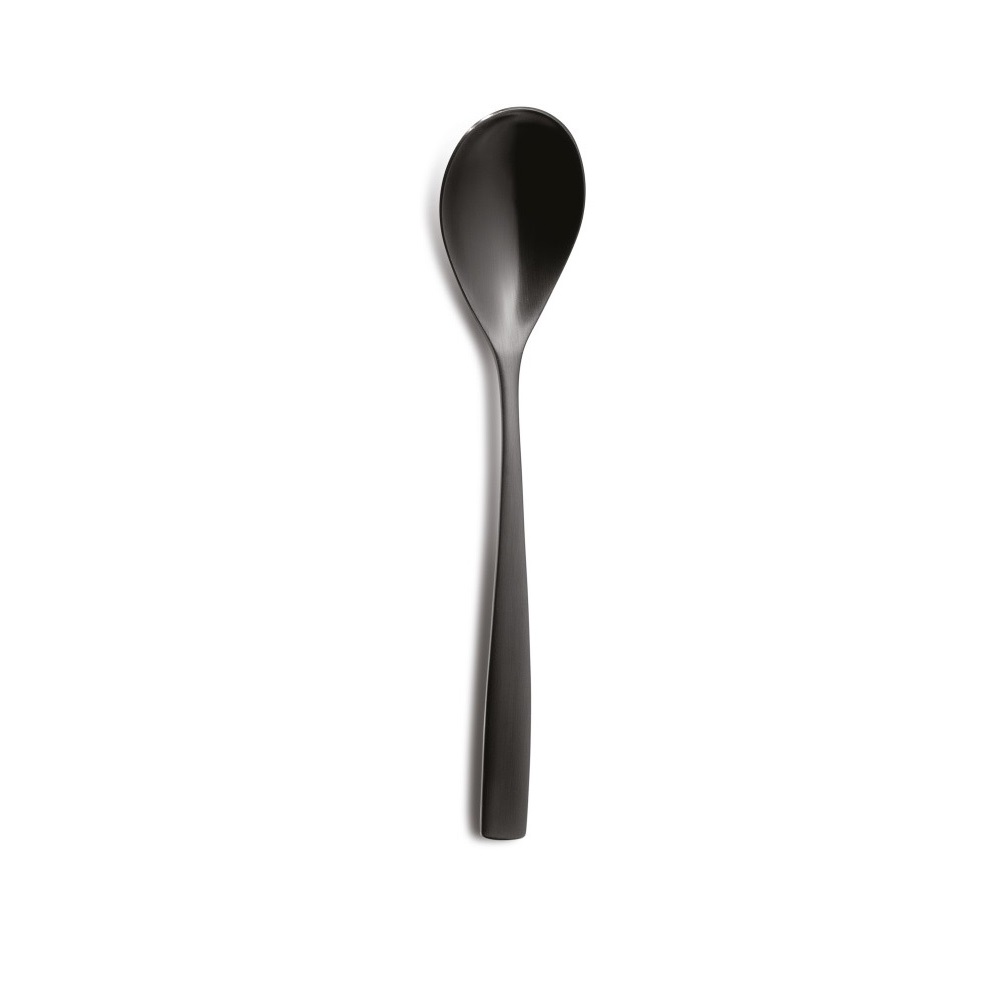 COMAS – BARCELONA COLORS BLACK TABLE SPOON 3MM 18/0 SET OF 12