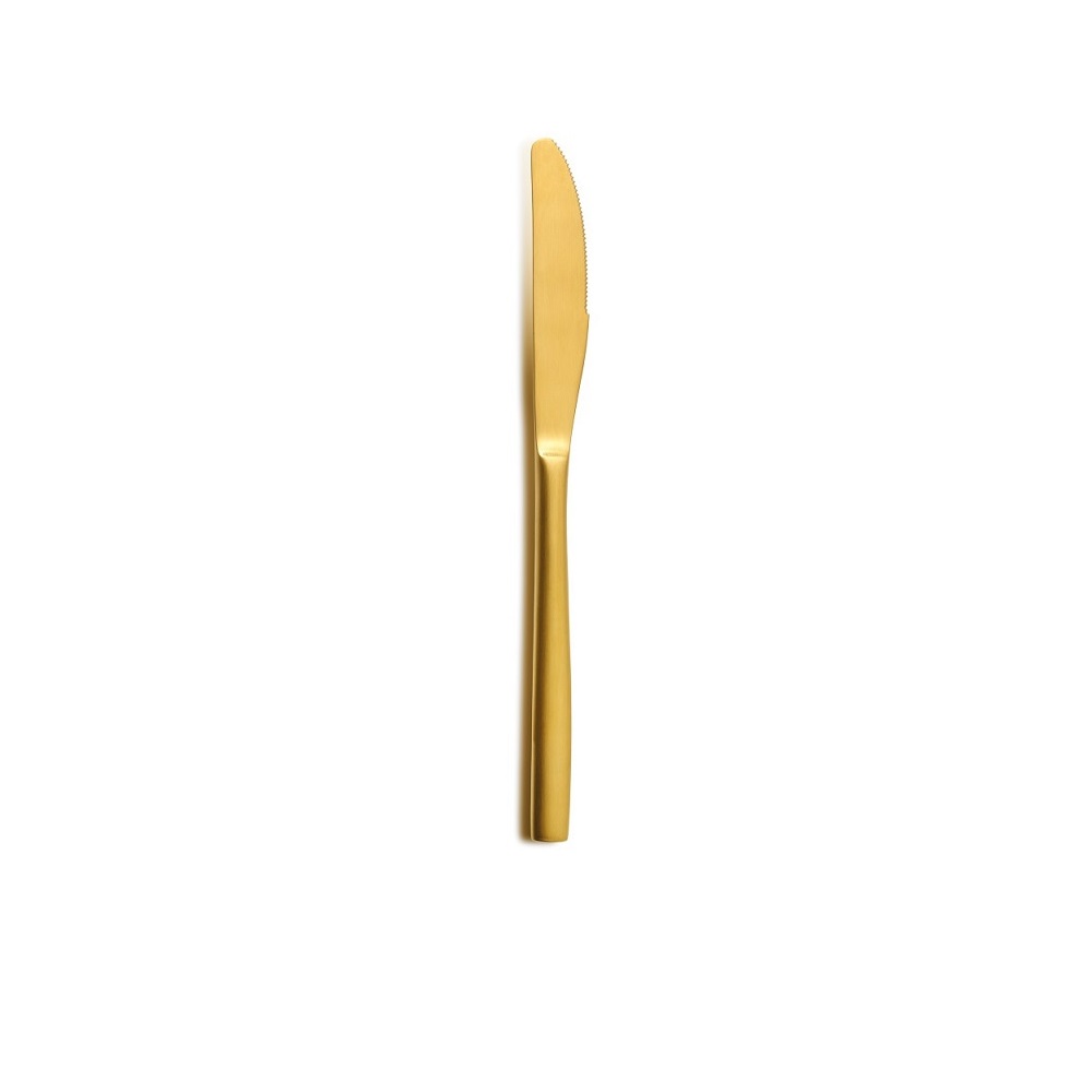 COMAS – BARCELONA COLORS GOLD DESSERT KNIFE 18/0 SET OF 12