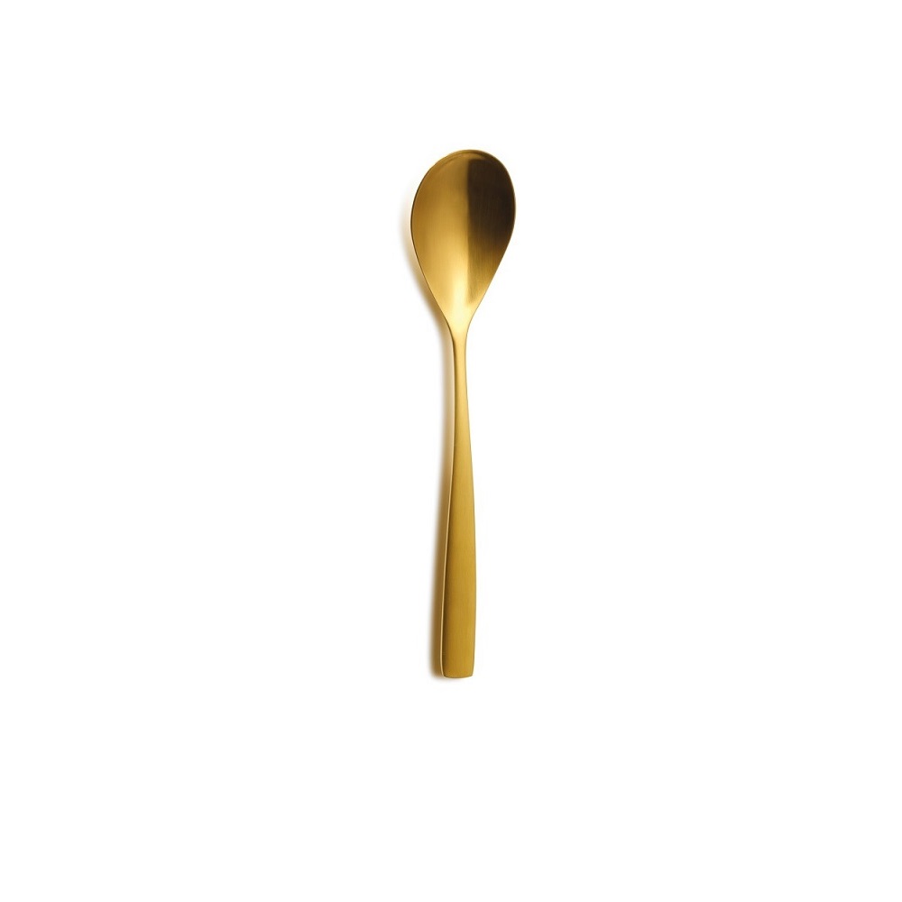 COMAS – BARCELONA COLORS GOLD DESSERT SPOON 18/0 SET OF 12