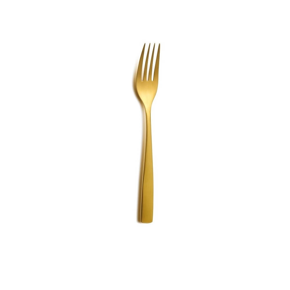 COMAS – BARCELONA COLORS GOLD DESSERT FORK 18/0 SET OF 12