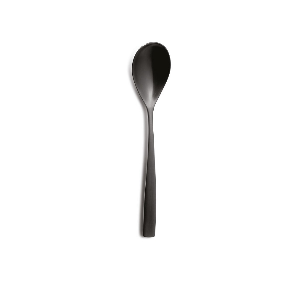 COMAS – BARCELONA COLORS BLACK DESSERT SPOON 3MM 18/0 SET OF 12