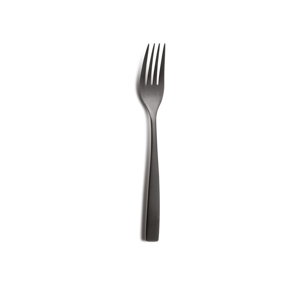 COMAS – BARCELONA COLORS BLACK DESSERT FORK 3MM 18/0 SET OF 12